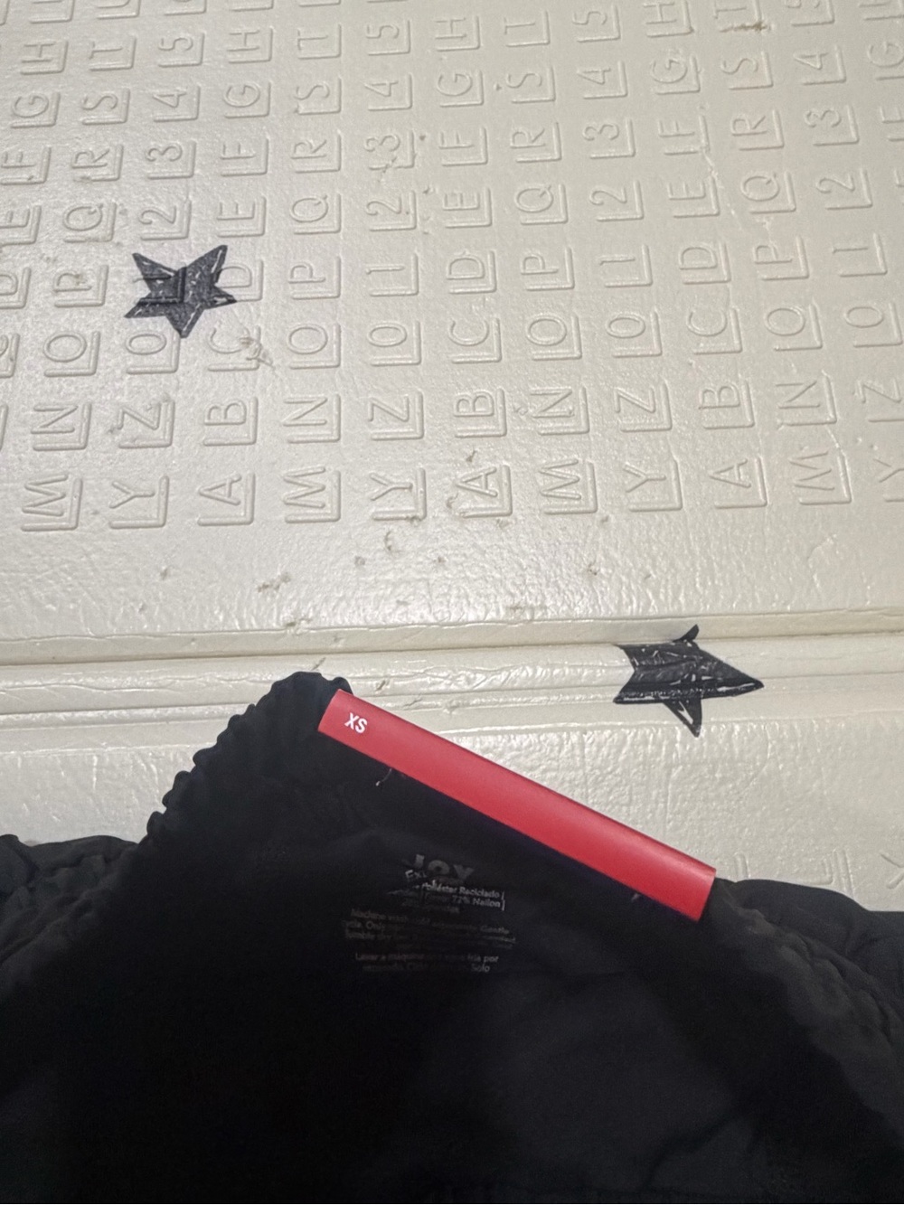 JoyLab Black Ruffle-Layer Athletic Shorts - Picture 3 of 5